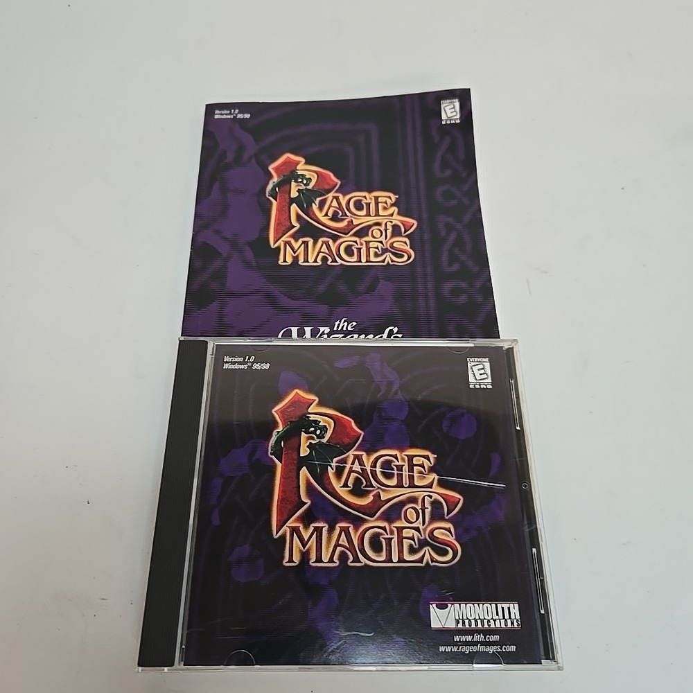 Rage of Mages PC Video Game CD & Manual only 1998 Version 1.0 Windows‎
